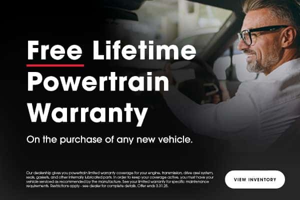 Get a Free Lifetime Powertrain Warranty