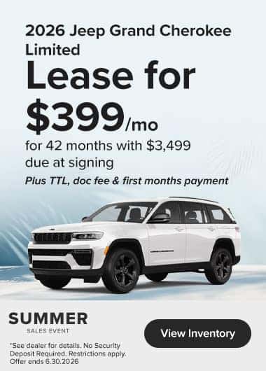 Grand Cherokee June Summer Sales Event