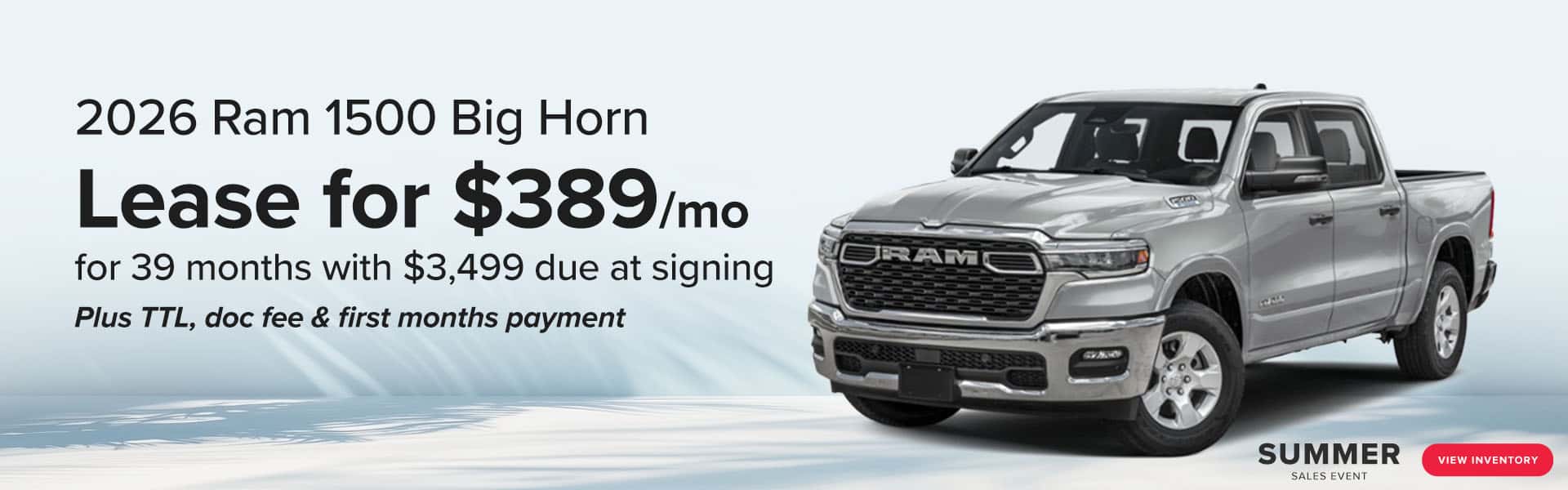 Ram June Summer Sales Event