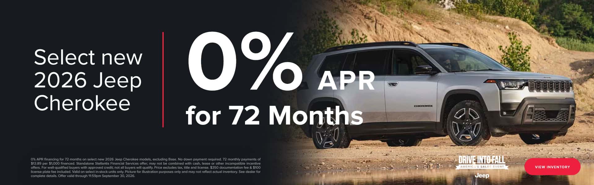 Jeep Low APR Message