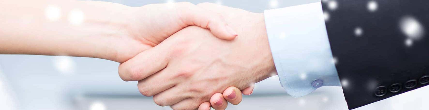 Shaking hands