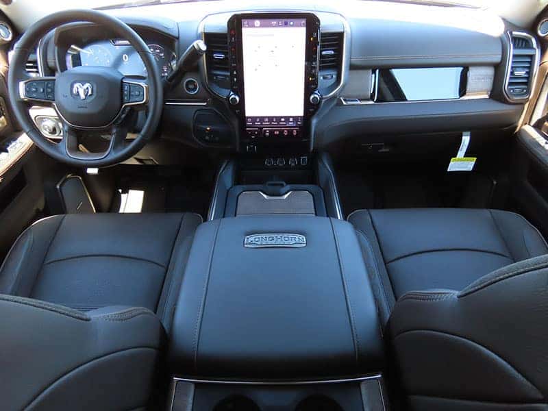 The 2025 RAM 2500 interior at Benny Boyd in Lampasas, TX