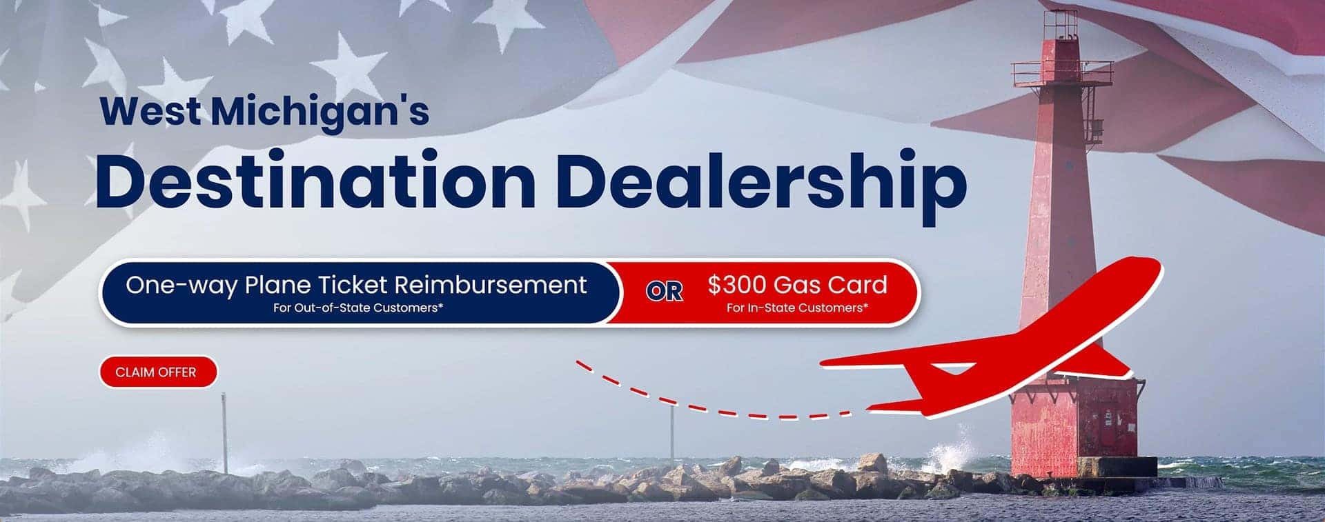 destination dealership banner