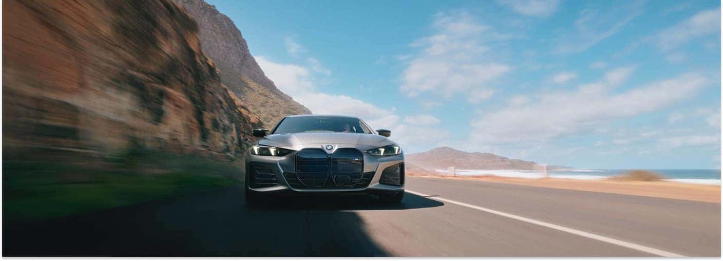 2026 BMW i4 Driving on the Street