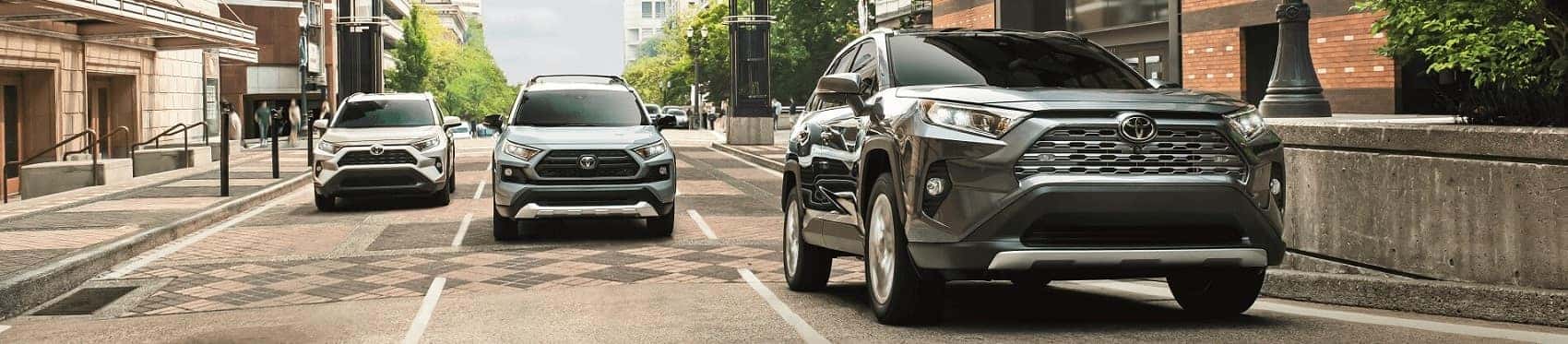 Toyota RAV4s Driving