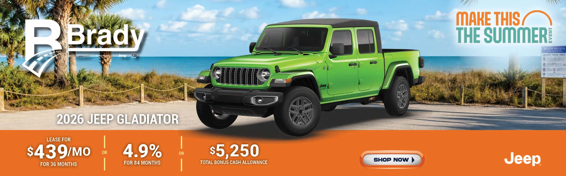 Summer Event - 2026 Jeep Gladiator