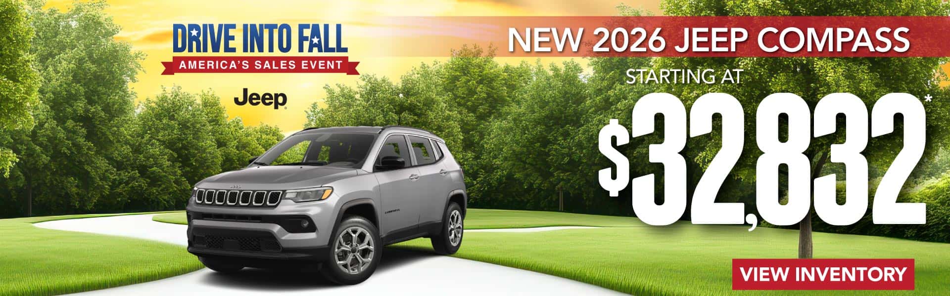 New 2026 Jeep Compass STARTING AT $32,832*