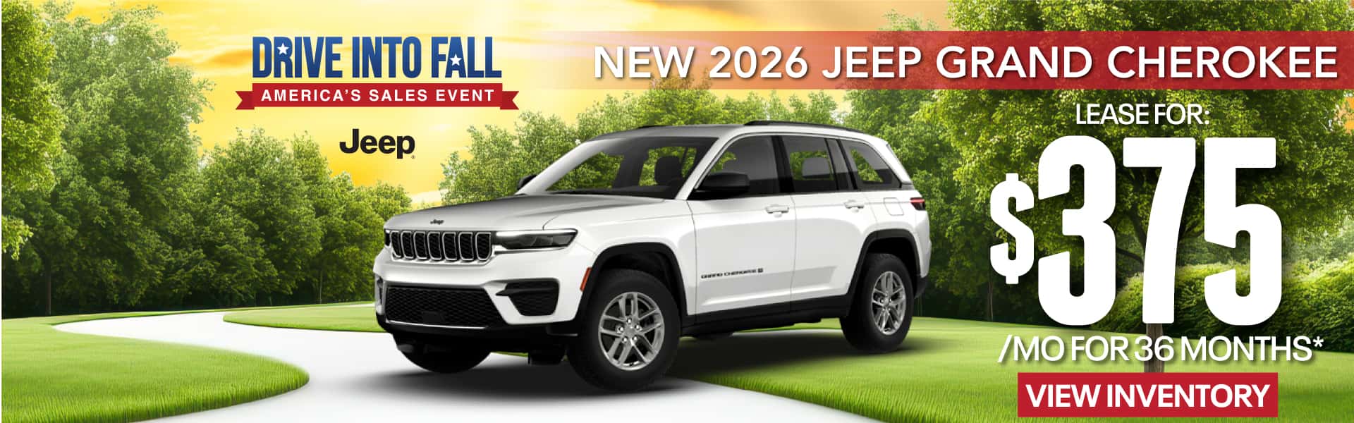 New 2026 Jeep Grand Cherokee Lease for $375/Mo for 36 Months*
