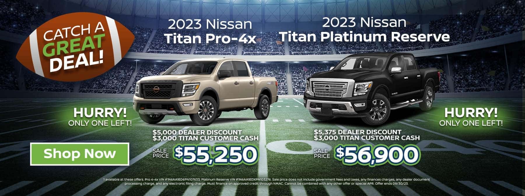 2023 Titan Pro-4x and 2023 Titan Platinum Reserve