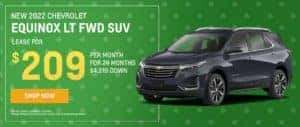 Lease the new 2022 Chevrolet Equinox LT for $209/mo