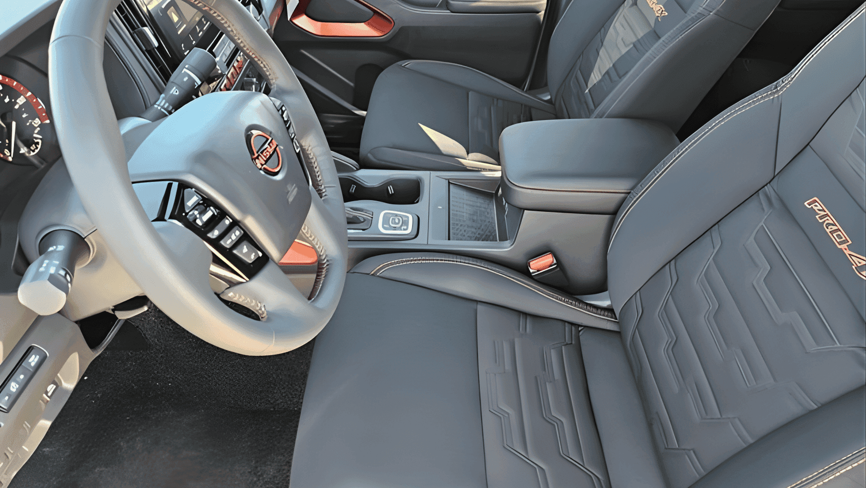 Interior view of 2026 Nissan Frontier