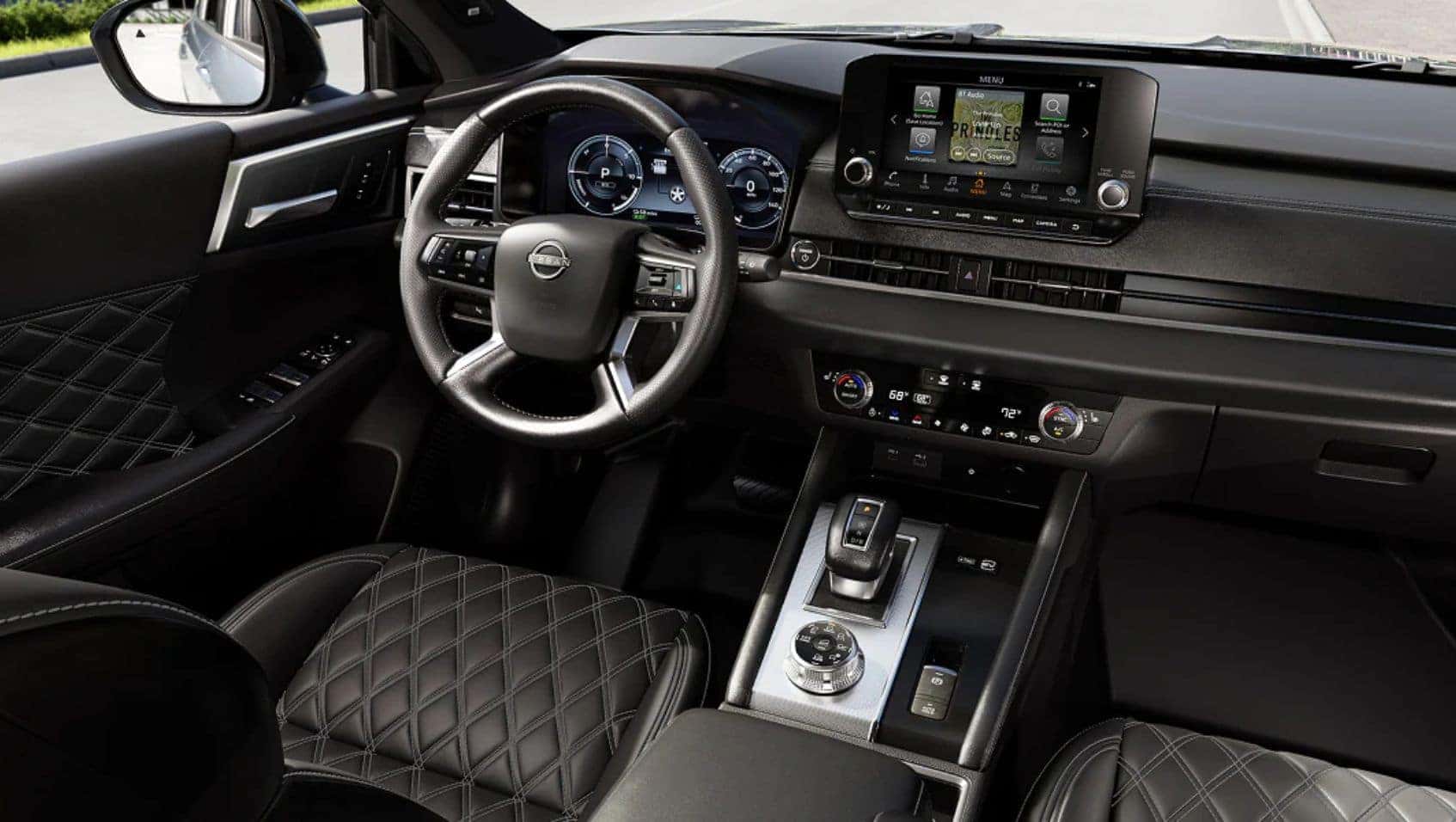 Interior view of the 2026 Nissan Rogue Plug-In Hybrid