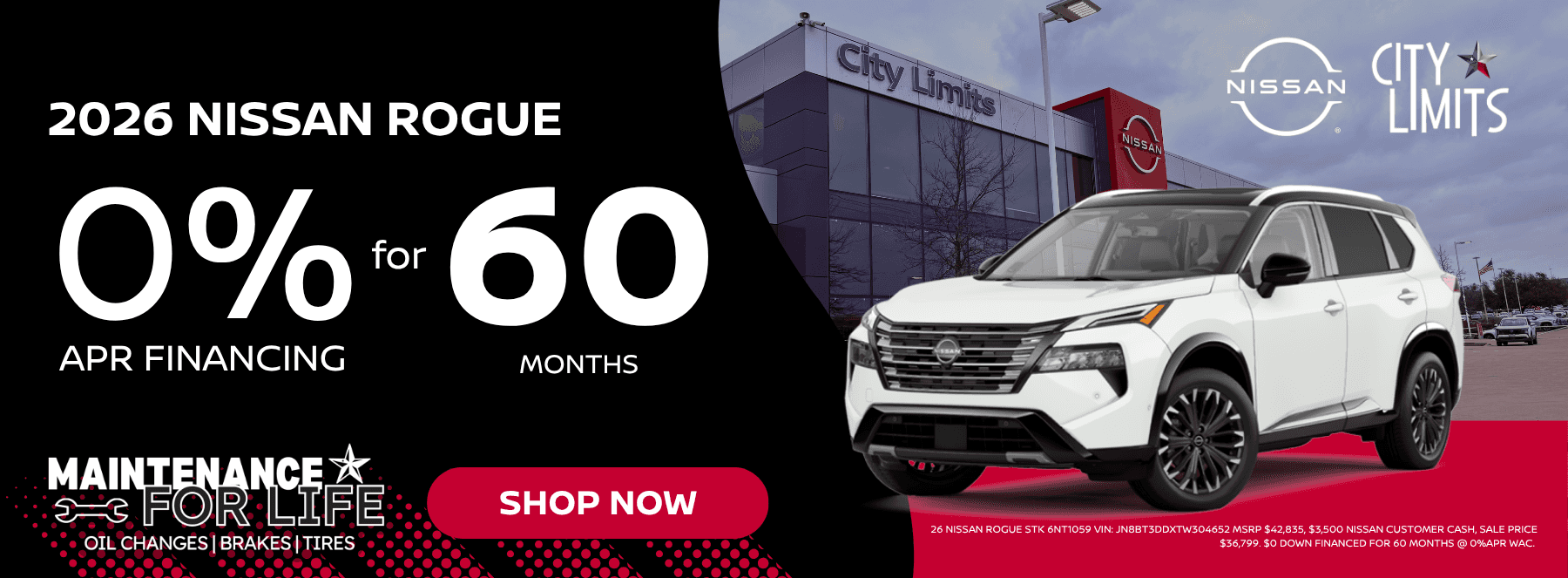 2026 Nissan Rogue Offer: 0% APR for 60 Months