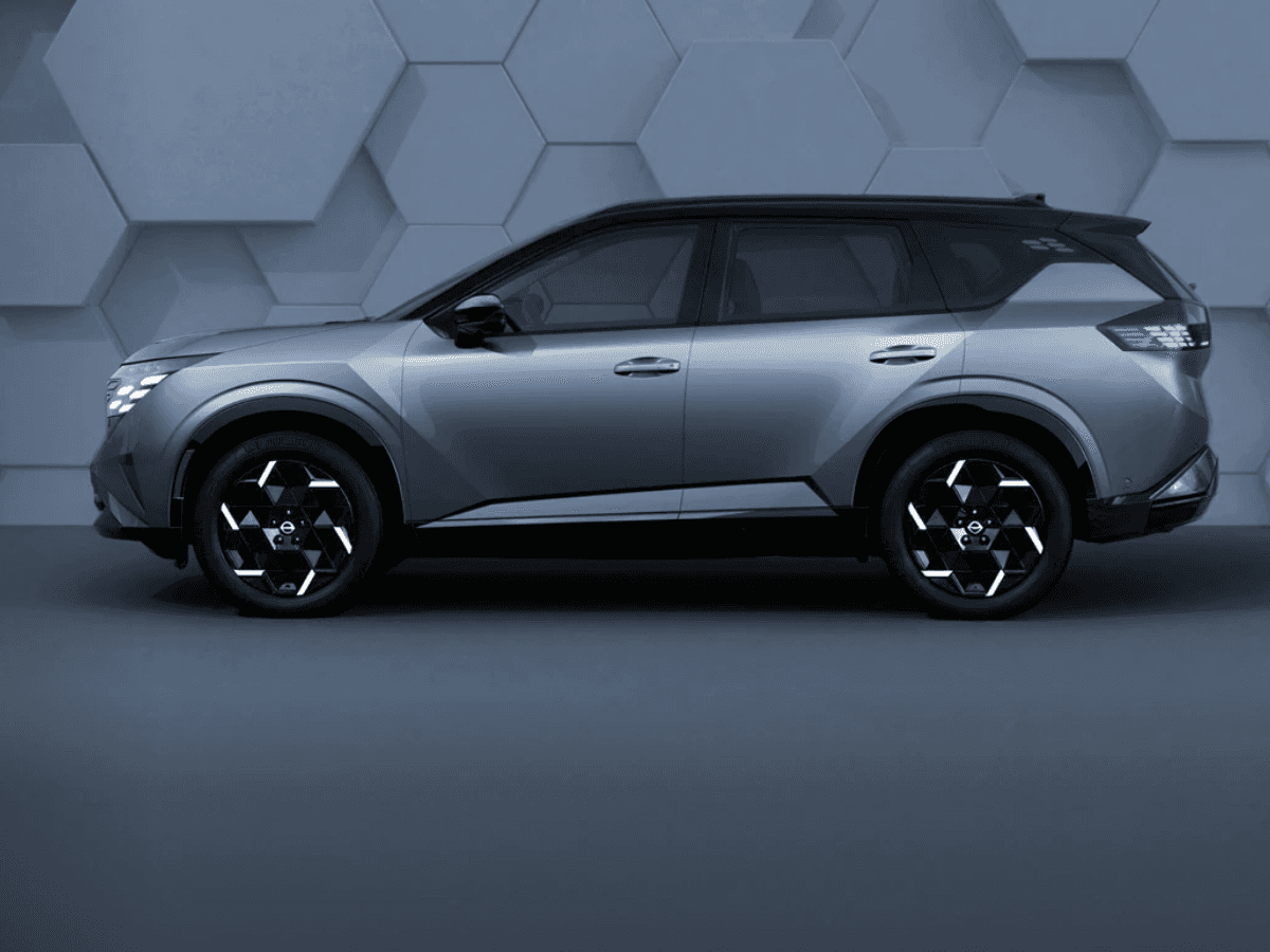Side view of the upcoming 2027 Nissan Rogue Hybrid coming soon to City Limits Nissan in Austin, TX