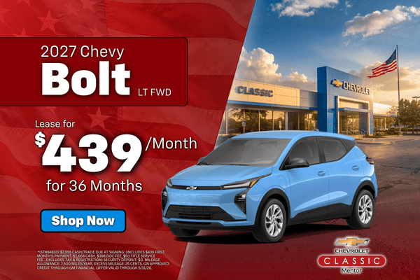 2027 Chevy Bolt LT FWD Lease