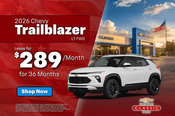 2026 Chevy Trailblazer LT FWD Lease