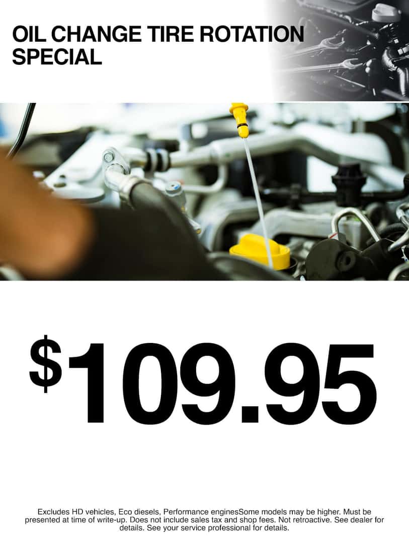 classic CJDR of Golsboro oil change tire rotation special $109.95