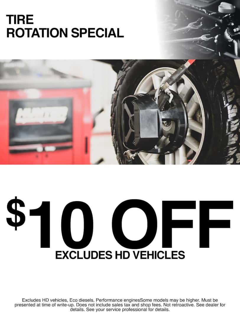 classic CJDR of Golsboro tire rotation special $10 off