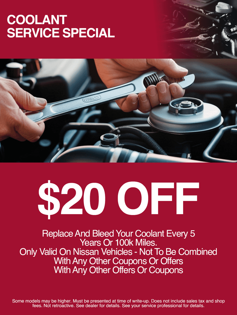 nissan sanford coolant service special