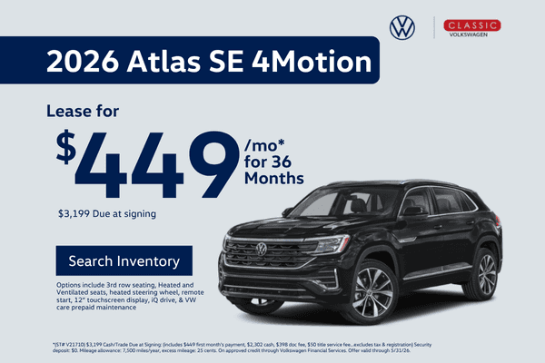2026 Atlas SE 4Motion Lease