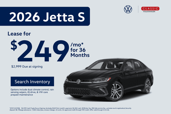 2026 Jetta S Lease