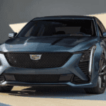 cadillac ct5 parked in an austin tx driveway