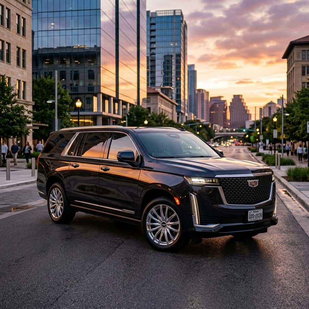 2026 Cadillac Escalade ESV in downtown Austin TX