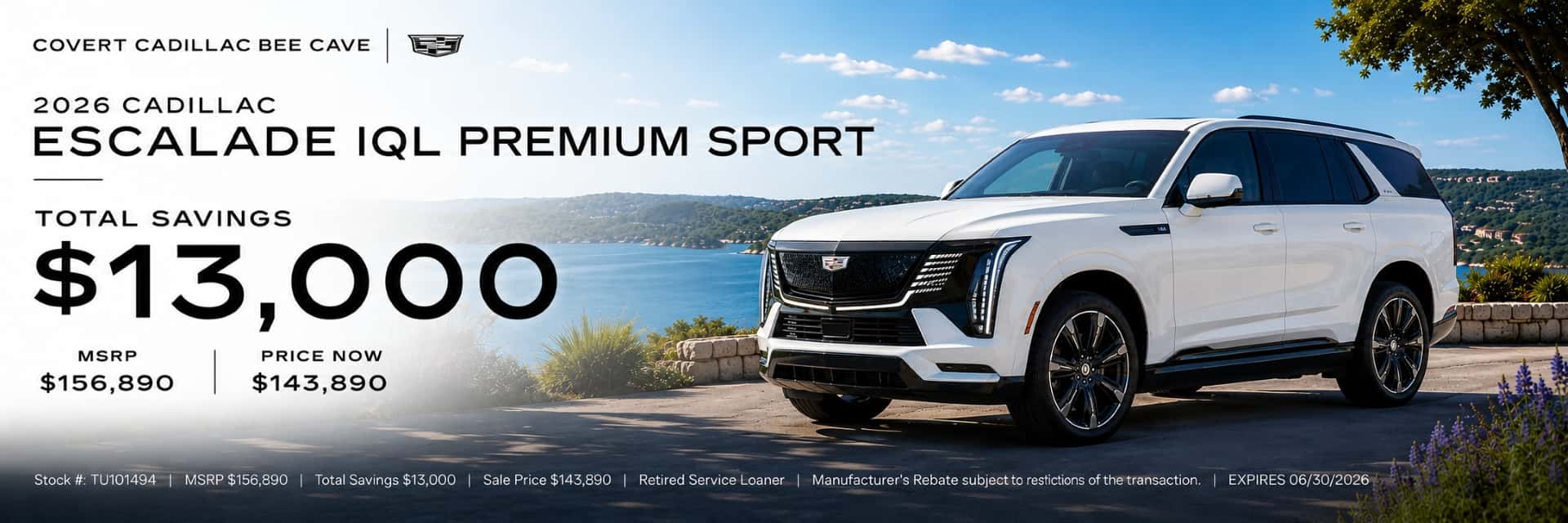 2025 2026 Cadillac Escalade IQ June