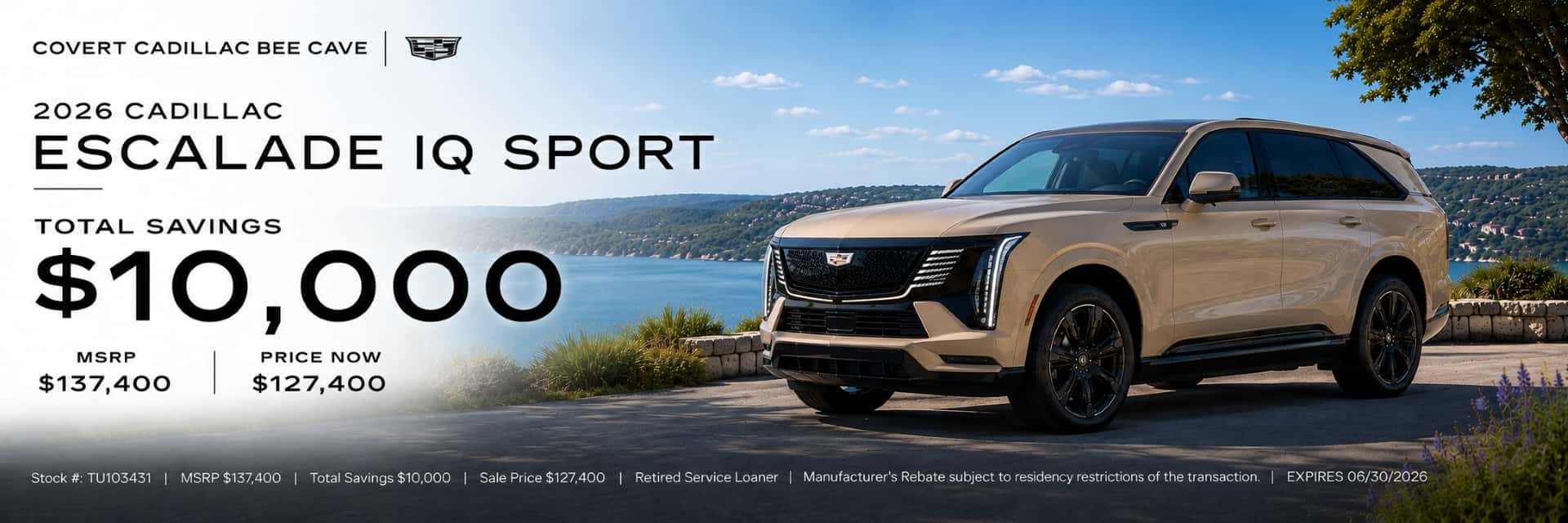 2025 2026 Cadillac Escalade IQ June