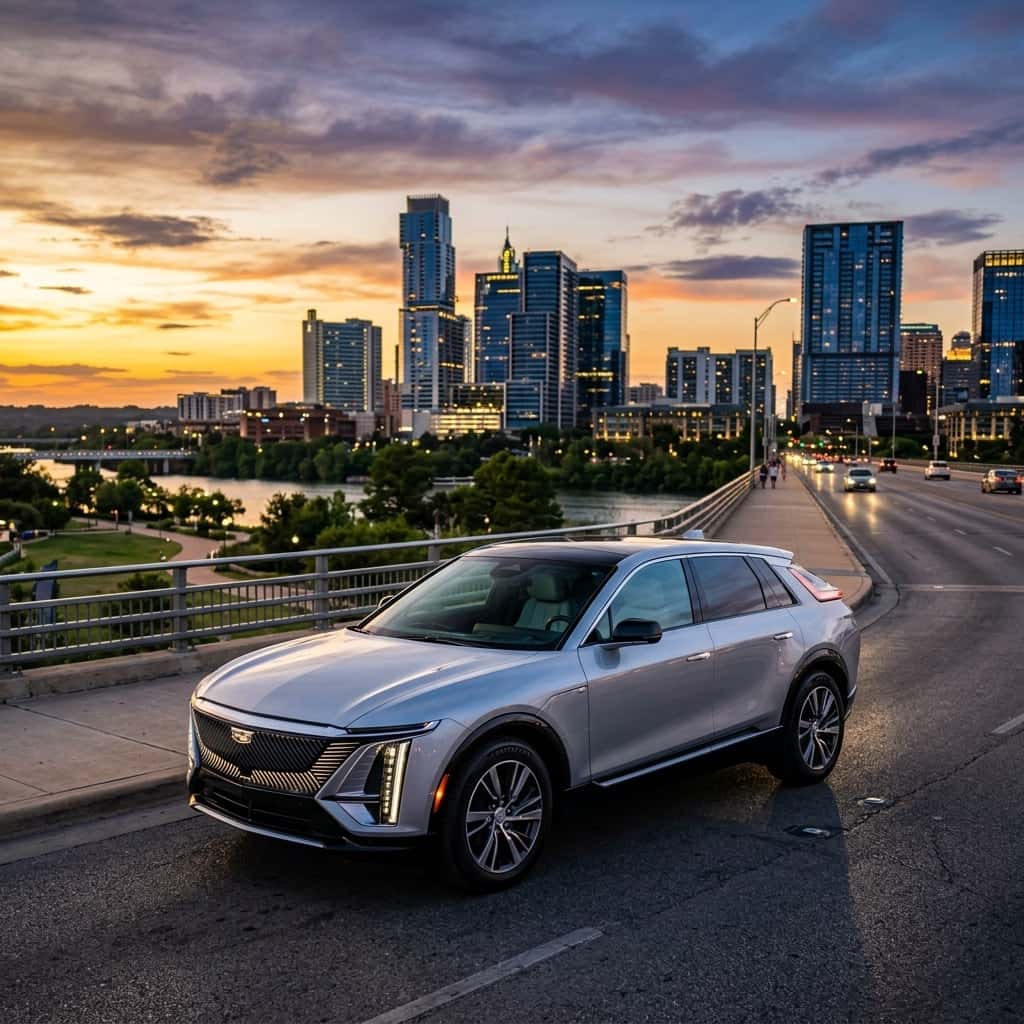 2026 Cadillac Lyriq parked in austin texas
