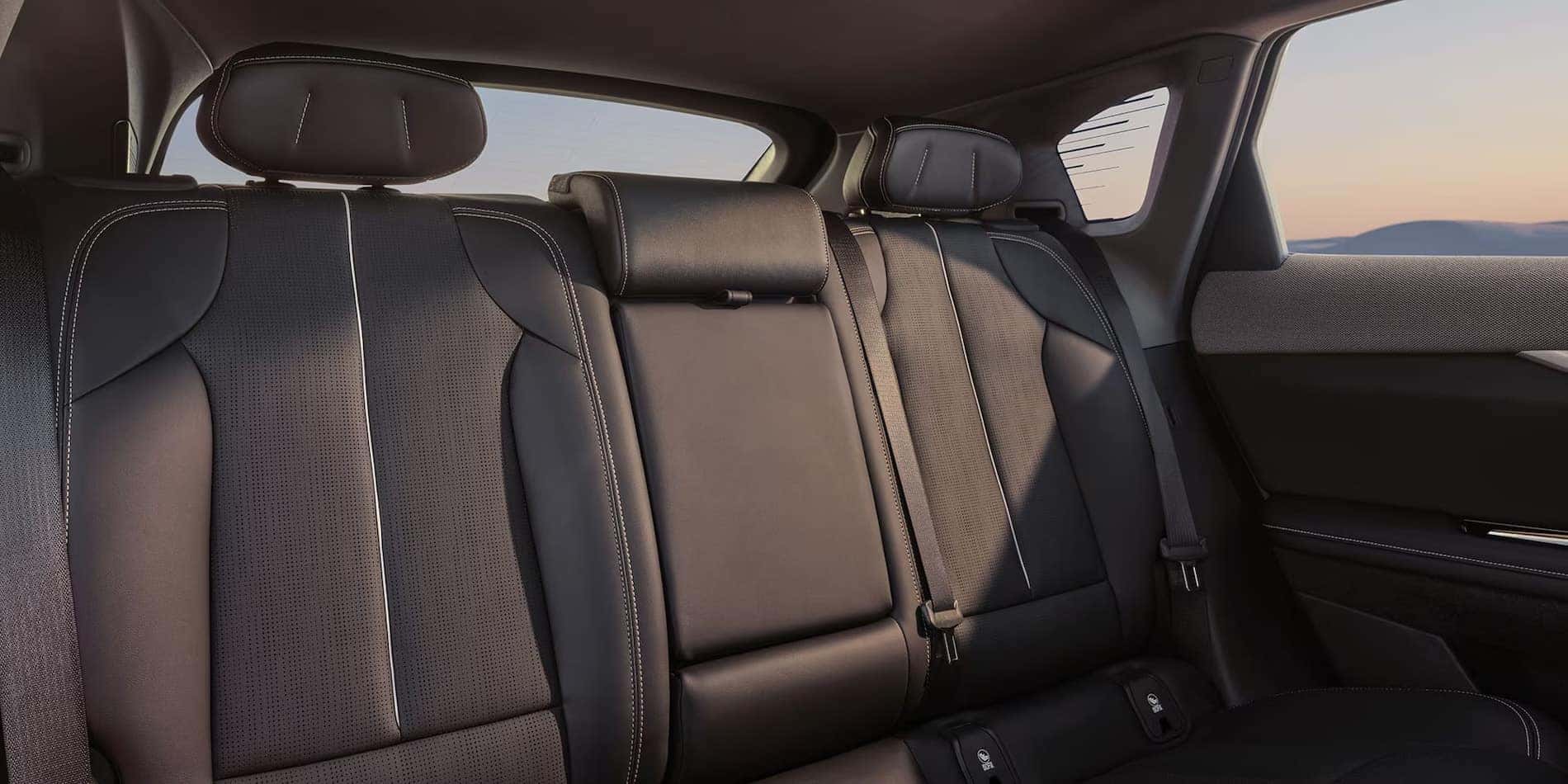 2027 Cadillac OPTIQ rear seats in perforated Inteluxe