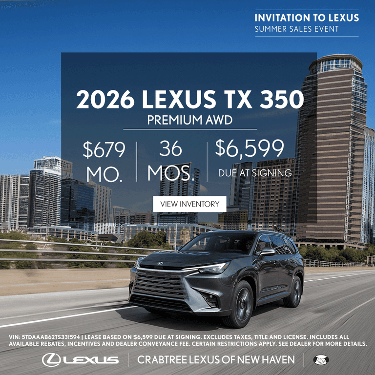 New Vehicle Specials in East Haven | Crabtree Lexus of New Haven