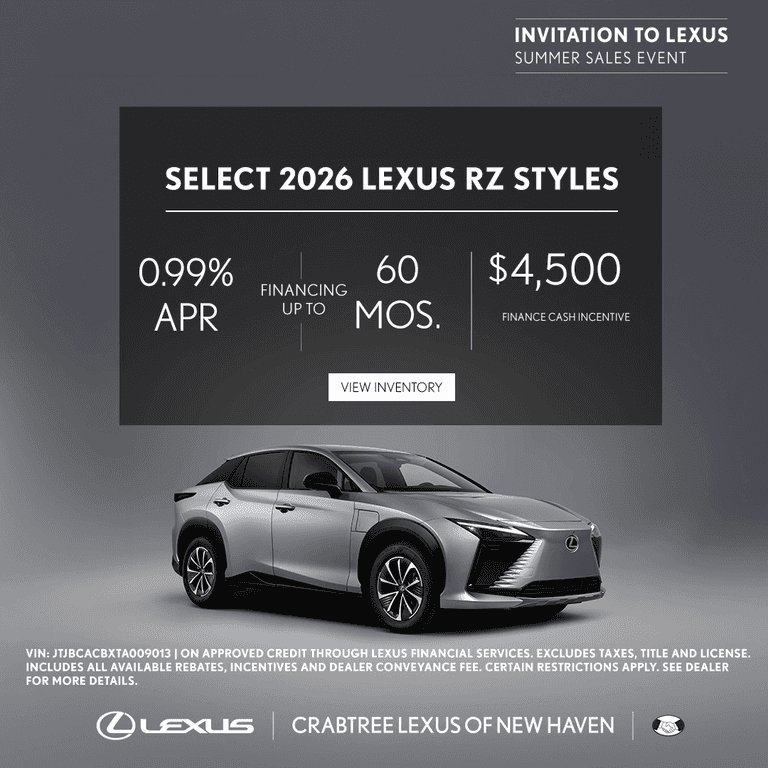 New Vehicle Specials in East Haven | Crabtree Lexus of New Haven