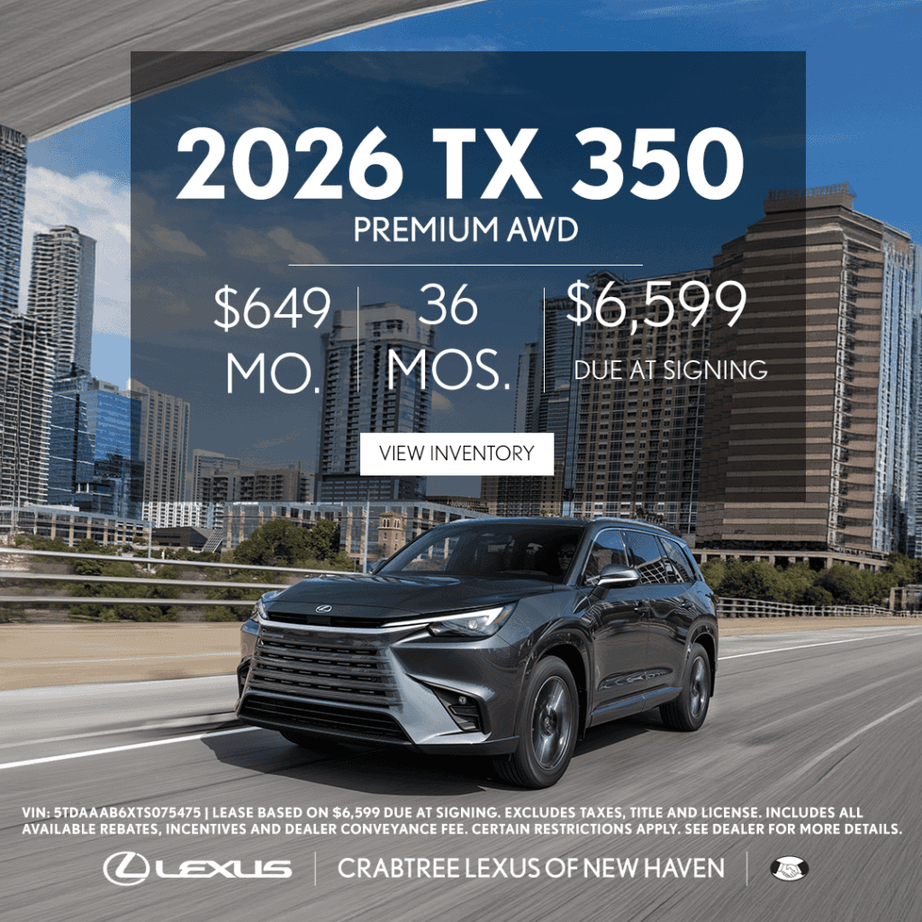 2026 Lexus TX lease at Crabtree Lexus.