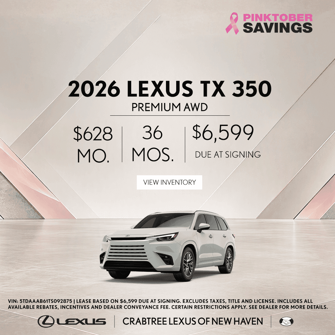 Lease the Lexus TX for $628 per month at Crabtree Lexus. 