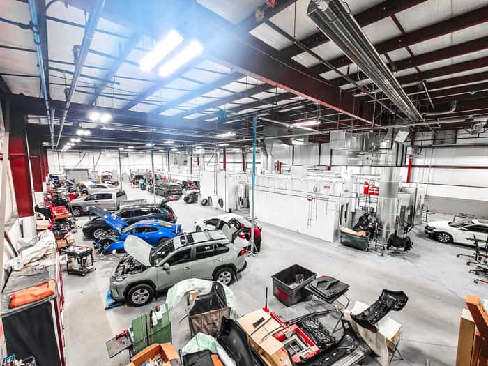 Crabtree Lexus Collision Center Shop Floor