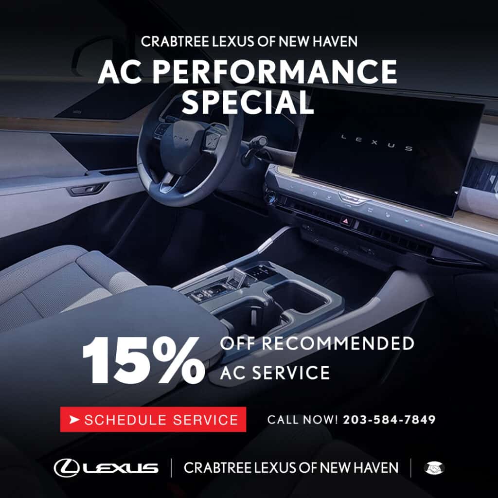 Keep your Lexus cool this summer by making sure your AC system is working efficiently at Crabtree Lexus. 