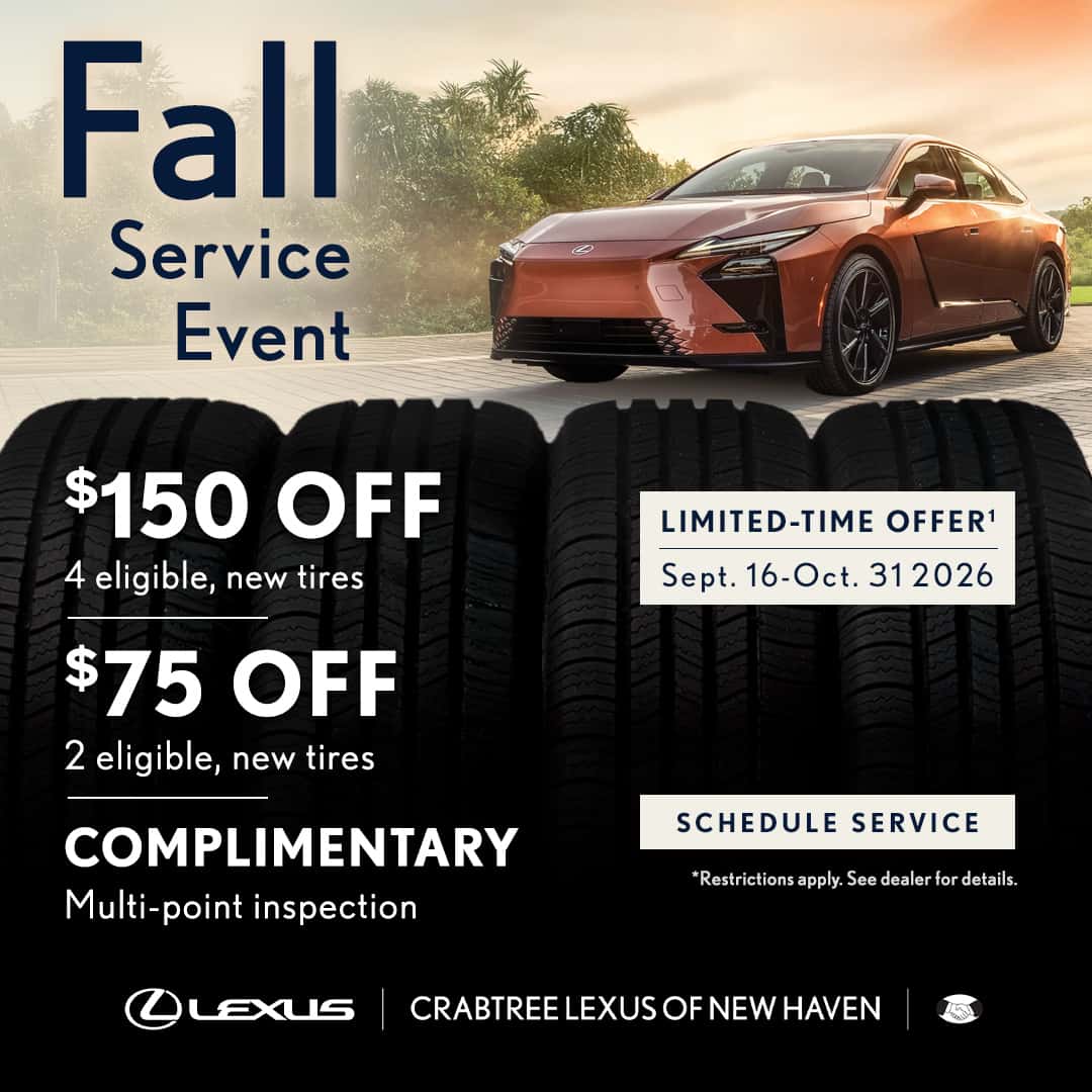 Lexus Fall Tire Event now through October 31st. 