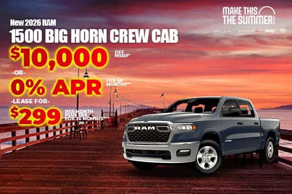 New 2026 RAM 1500 BIG HORN CREW CAB