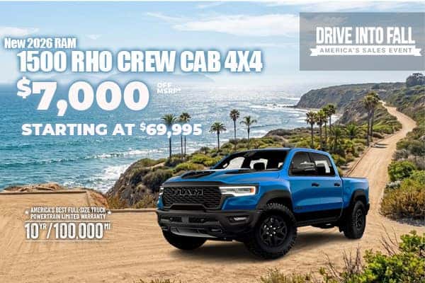 New 2026 RAM 1500 RHO CREW CAB 4X4