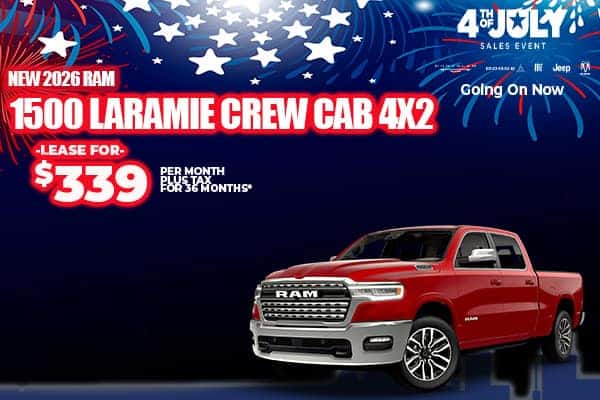 New 2026 RAM 1500 LARAMIE CREW CAB 4X2