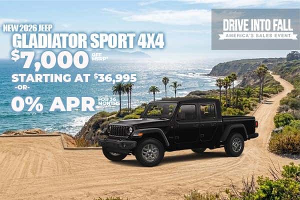 New 2026 Jeep GLADIATOR SPORT 4X4