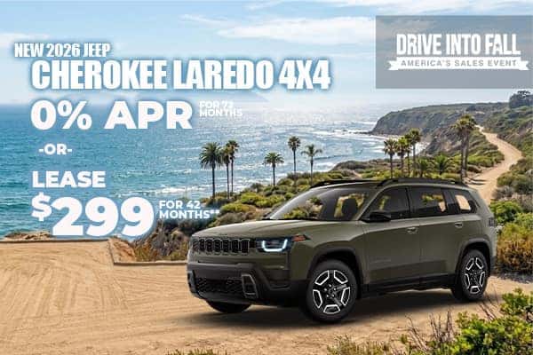 New 2026 JEEP CHEROKEE LAREDO 4X4