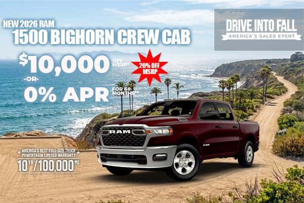 New 2026 RAM 1500 BIG HORN CREW CAB