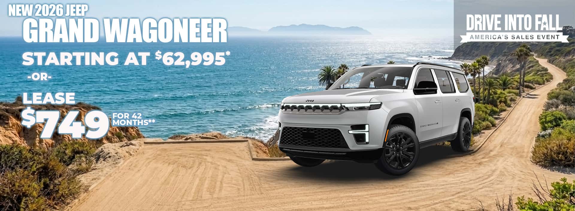 New 2026 Jeep GRAND WAGONEER Starting At $62,995* or Lease $749 for 42 months**