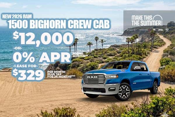 New 2026 RAM 1500 BIG HORN CREW CAB