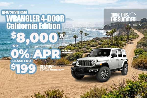 New 2026 Jeep WRANGLER 4-DOOR CALIFORNIA EDITION