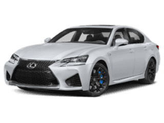 Angled view of the Lexus GS F