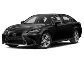 Angled view of the Lexus GS