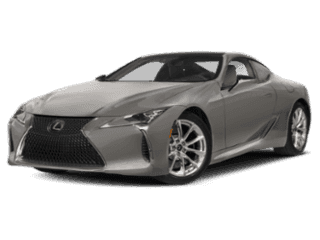 Angled view of the Lexus LC